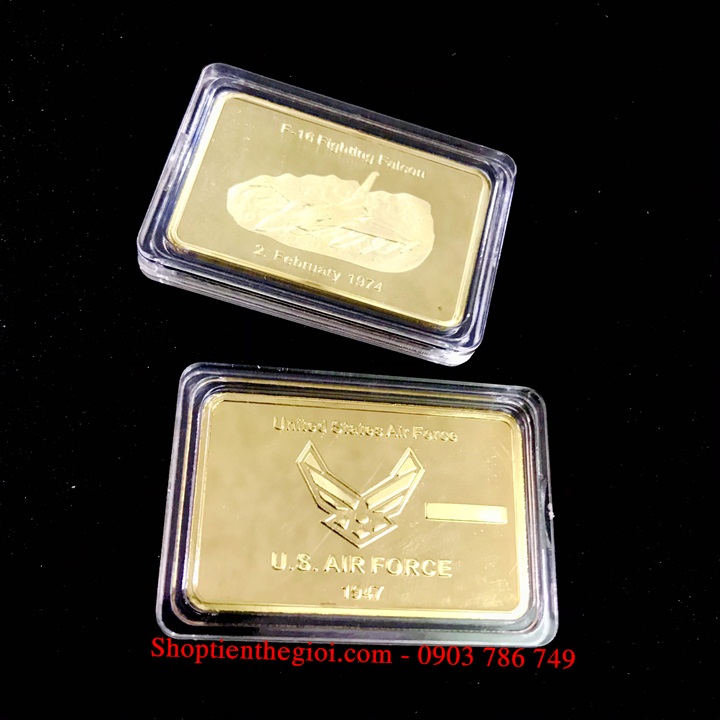 Medal Hình Máy Bay F16 Không Lực Mỹ - SP005210